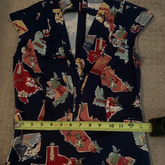 Millie Moore Pinup Wiggle Dress Small - Picture 9 of 11